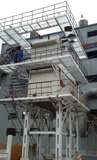 第二節(jié)礦熱爐余熱鍋爐準(zhǔn)備就位 第二節(jié)礦熱爐余熱鍋爐準(zhǔn)備就位