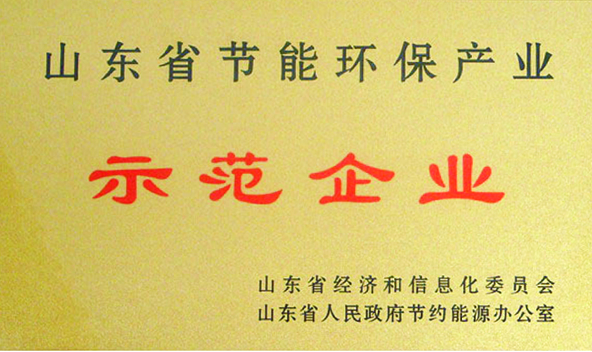 山東省節能環保產業示范企業