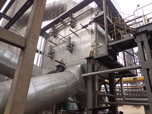 激波吹灰器安裝現(xiàn)場