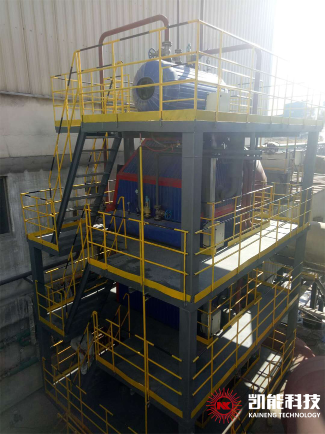 玻璃窯爐余熱鍋爐項目安裝現場