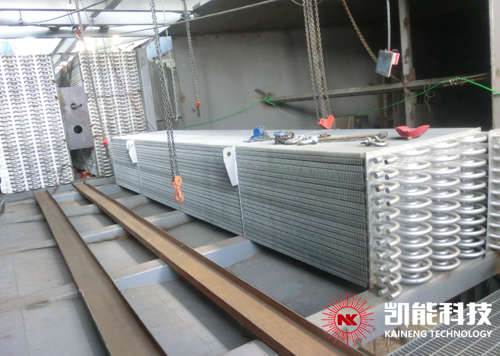 低溫省煤器的安裝現場 低溫省煤器的安裝現場