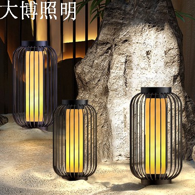 特色鳥(niǎo)籠燈led花園小區(qū)庭院裝飾照明柱頭燈造型景觀燈廠家批發(fā)