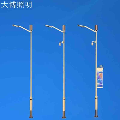 批發(fā)定制智慧燈桿 基礎款監(jiān)控廣告屏多功能智能LED路燈