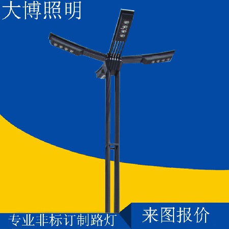 LED中桿燈6米8米10米12米15米三火路燈藍球場廣場足球場廠家批發(fā)